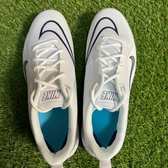 Nike Alpha Huarache 8 Pro TURF Lacrosse Cleats CW4445-101 White Men\'s NEW